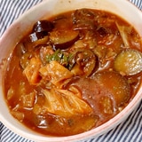 大阪王将麻婆茄子の素でピリ辛美味しい麻婆スープ